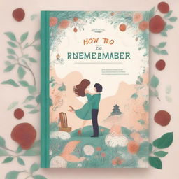 Create a book cover for a new adult novel titled 'How to Remember'