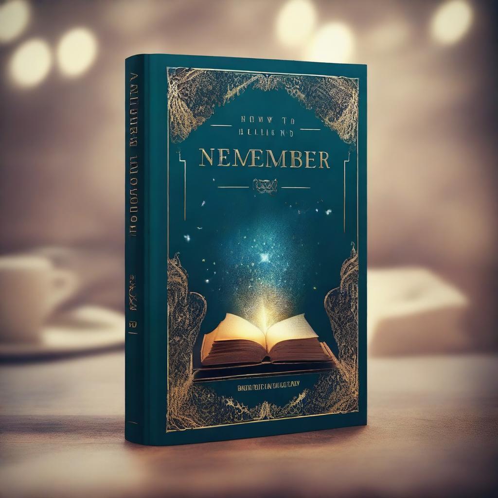 Design a book cover for a new adult novel titled 'How to Remember'