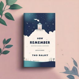 Create a book cover for a new adult novel titled 'How to Remember'