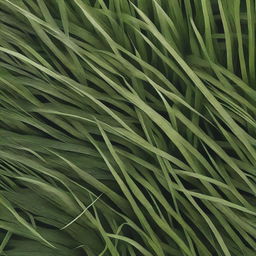 A detailed asset of grass viewed from above, showcasing lush green blades and natural textures