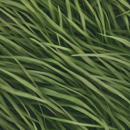 A detailed asset of grass viewed from above, showcasing lush green blades and natural textures