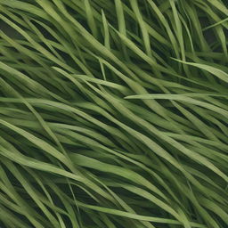 A detailed asset of grass viewed from above, showcasing lush green blades and natural textures