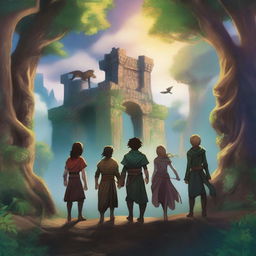 Six friends embarking on a fantasy adventure to find the Lost King's Chronicles