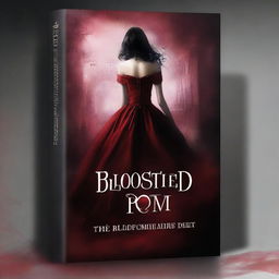 Create a book cover for a mystery novel titled 'Bloodstained Prom Night'