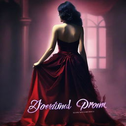 Create a book cover for a mystery novel titled 'Bloodstained Prom Night'