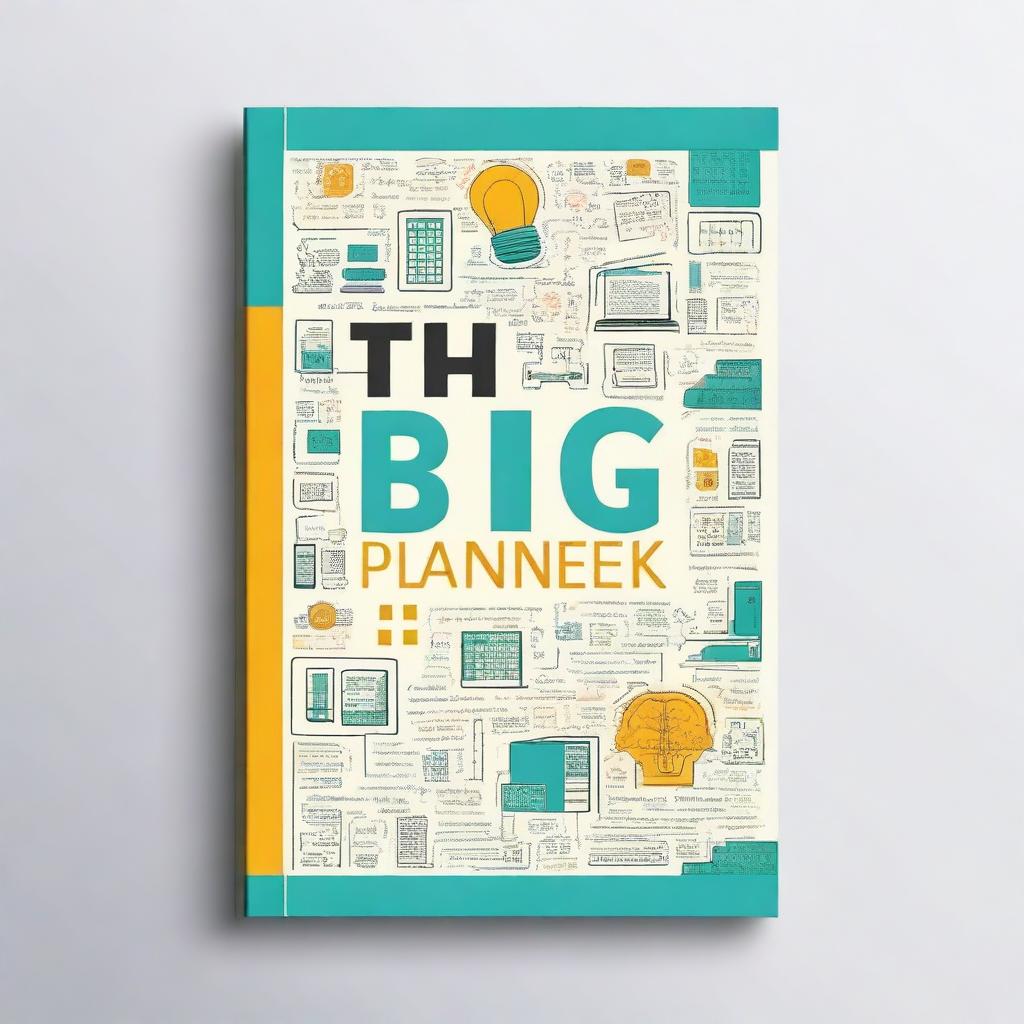 Design a cover for a daily planning book titled 'The Big Book: Daily Planner'