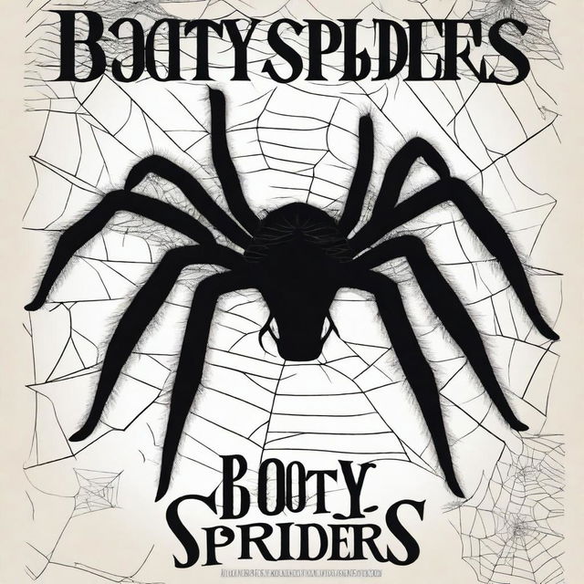 A movie poster titled 'Booty Spiders' in English