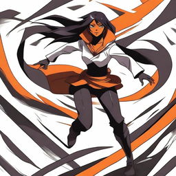 A detailed illustration of Yoruichi Shihouin from the anime Bleach