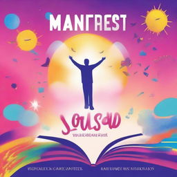 Create a book cover for a book titled 'Manifest Your Dream Life'