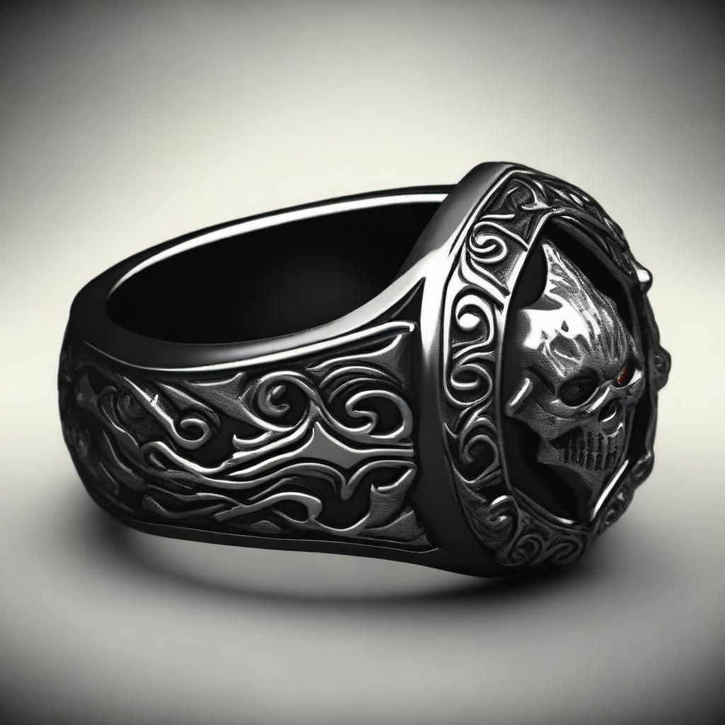 The Ring of the Deathlord is a dark and foreboding artifact, imbued with the essence of a powerful necromantic dragon lich