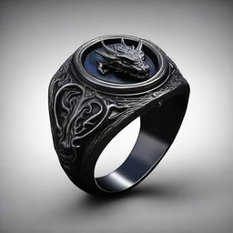 The Ring of the Deathlord is a dark and foreboding artifact, imbued with the essence of a powerful necromantic dragon lich