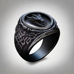 The Ring of the Deathlord is a dark and foreboding artifact, imbued with the essence of a powerful necromantic dragon lich