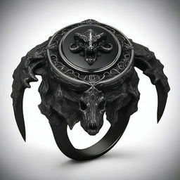 The Ring of the Deathlord is a dark and foreboding artifact, imbued with the essence of a powerful necromantic dragon lich