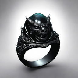 The Ring of the Deathlord is a dark and foreboding artifact, imbued with the essence of a powerful necromantic dragon lich