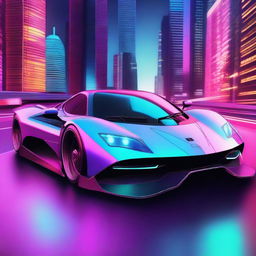 Create an image of a futuristic supercar inspired by 90s Group C racecars