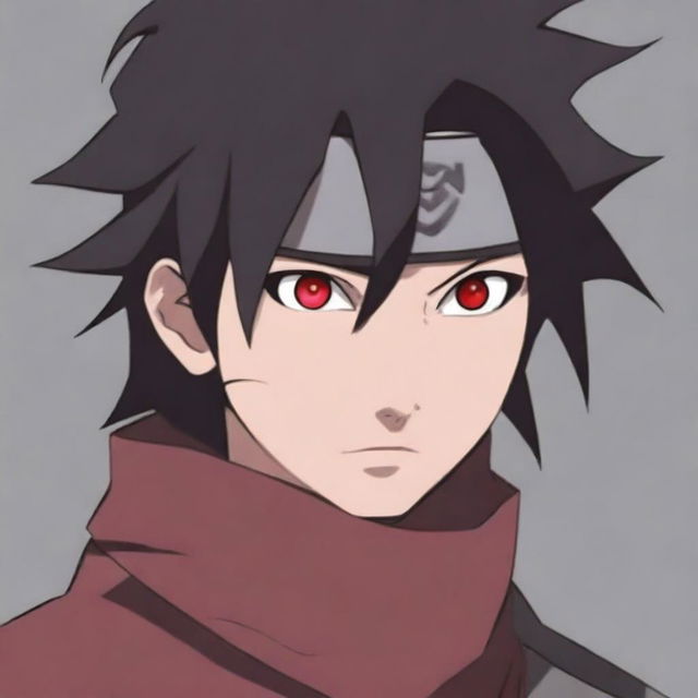 A detailed and dynamic illustration of Shisui Uchiha, a character from the Naruto series