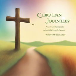 Create a book cover for a Christian journey