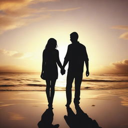 Create an image of a couple holding hands