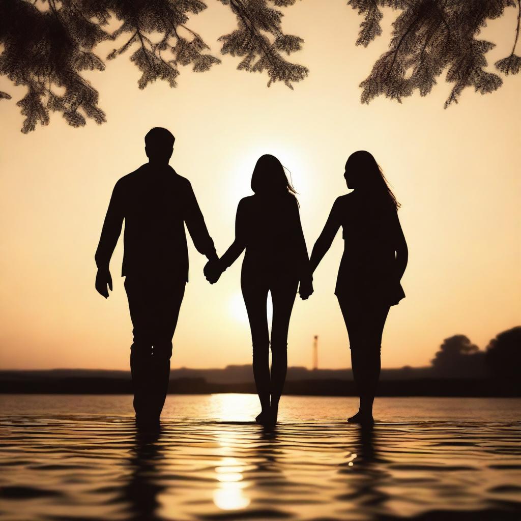 Create an image of a couple holding hands