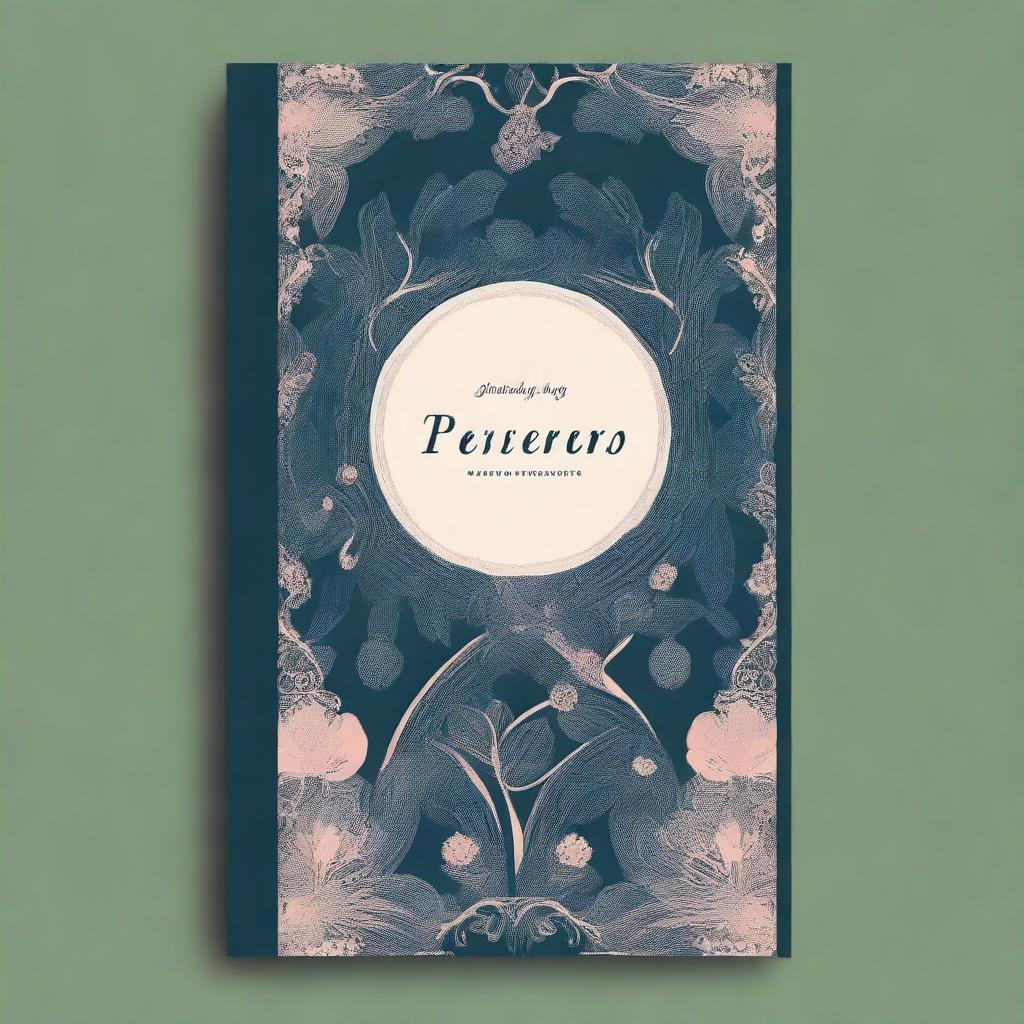 A beautifully illustrated book cover for a poetry book with darker tones