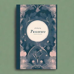 A beautifully illustrated book cover for a poetry book with darker tones