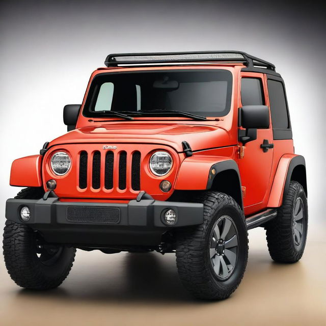 Imagine a hybrid vehicle that combines the power and classic style of the Jeep Wrangler with the compact and fun design of the Fiat 500, as if they had a child