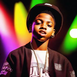 An African-American 15-year-old boy rapper named Lil Nunes