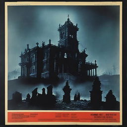 Spanish horror movie poster from the 1970s titled 'Siluetas'