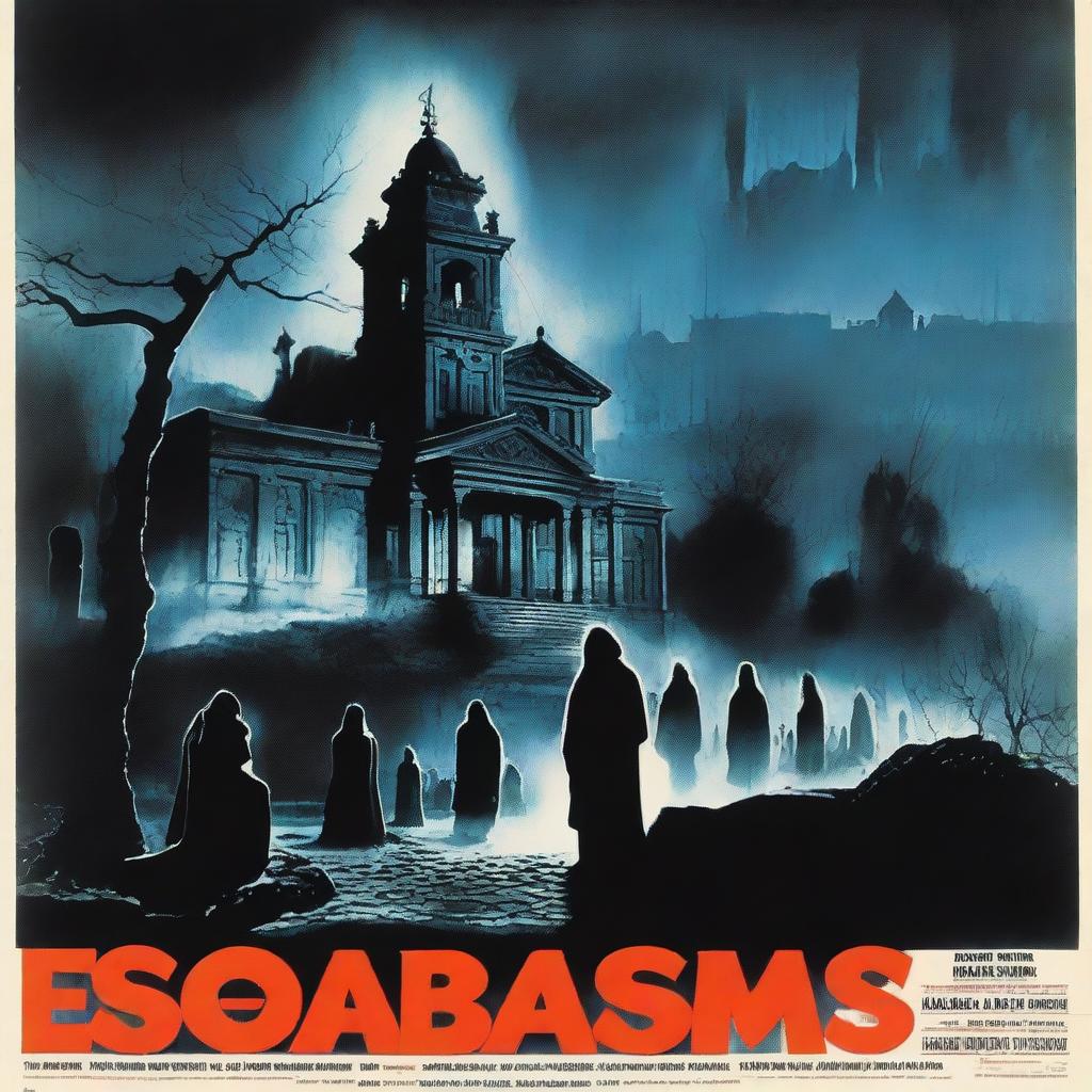 A 1970s Spanish horror movie poster titled 'Siluetas'