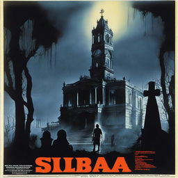 A 1970s Spanish horror movie poster titled 'Siluetas'