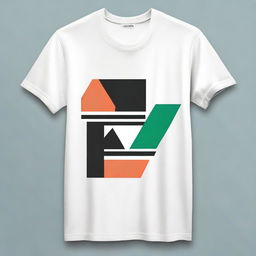 A stylish and trendy t-shirt design featuring a modern and minimalist graphic