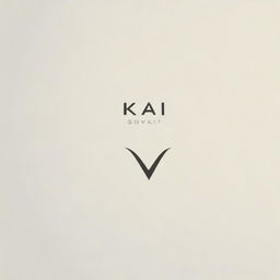 Create a sleek and modern logo featuring the name 'Kai'