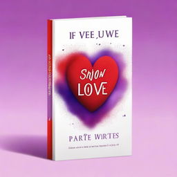 Design a book cover for a book titled 'If We Show Our Love'