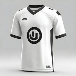 A white jersey design