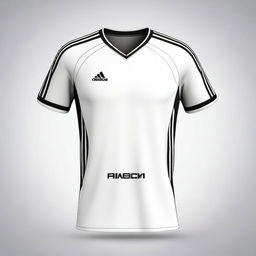 A white Adidas jersey design without the Adidas logo