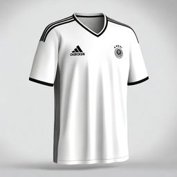 A white Adidas jersey design without the Adidas logo