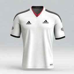 A white Adidas jersey design without the Adidas logo