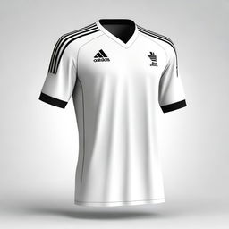 A white Adidas jersey design without the Adidas logo