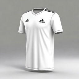 A white Adidas jersey design without the Adidas logo