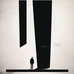 A movie poster with a black background featuring three sheets of paper