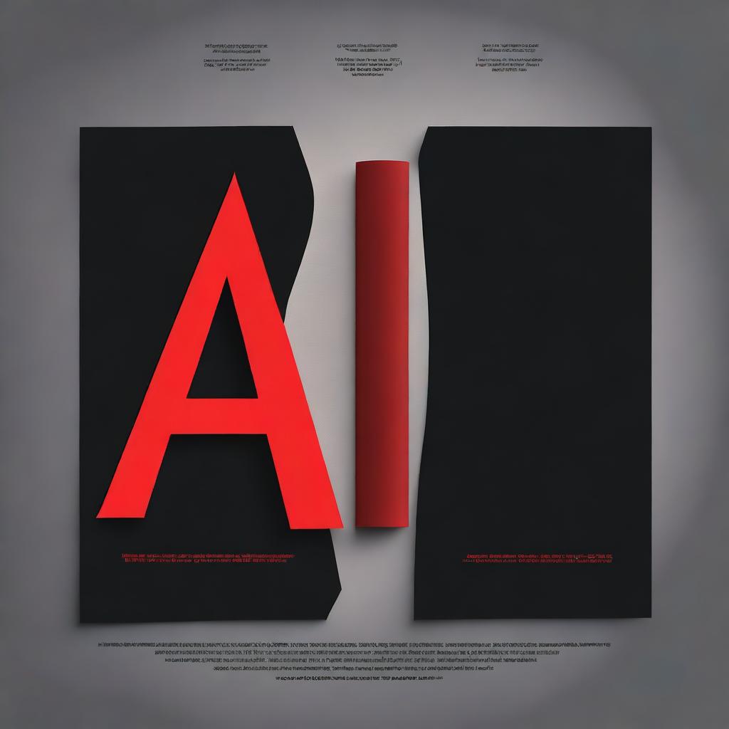 A movie poster with a black background featuring three sheets of paper side by side