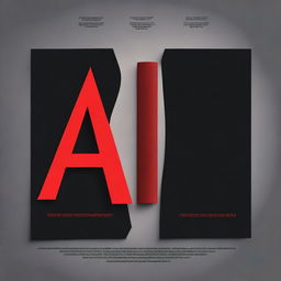 A movie poster with a black background featuring three sheets of paper side by side