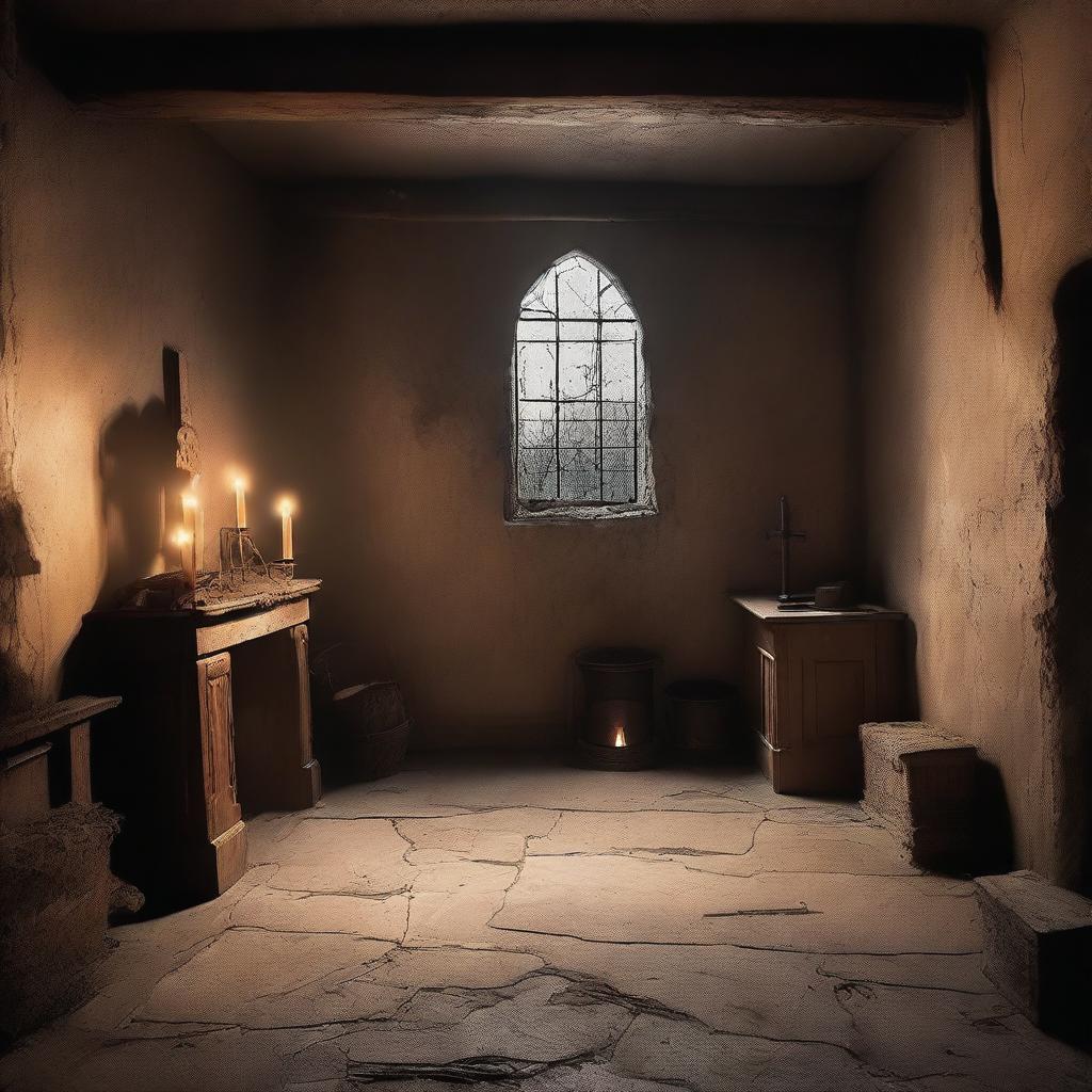 A detailed image of a church basement