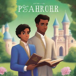 A book cover featuring a prince and a student