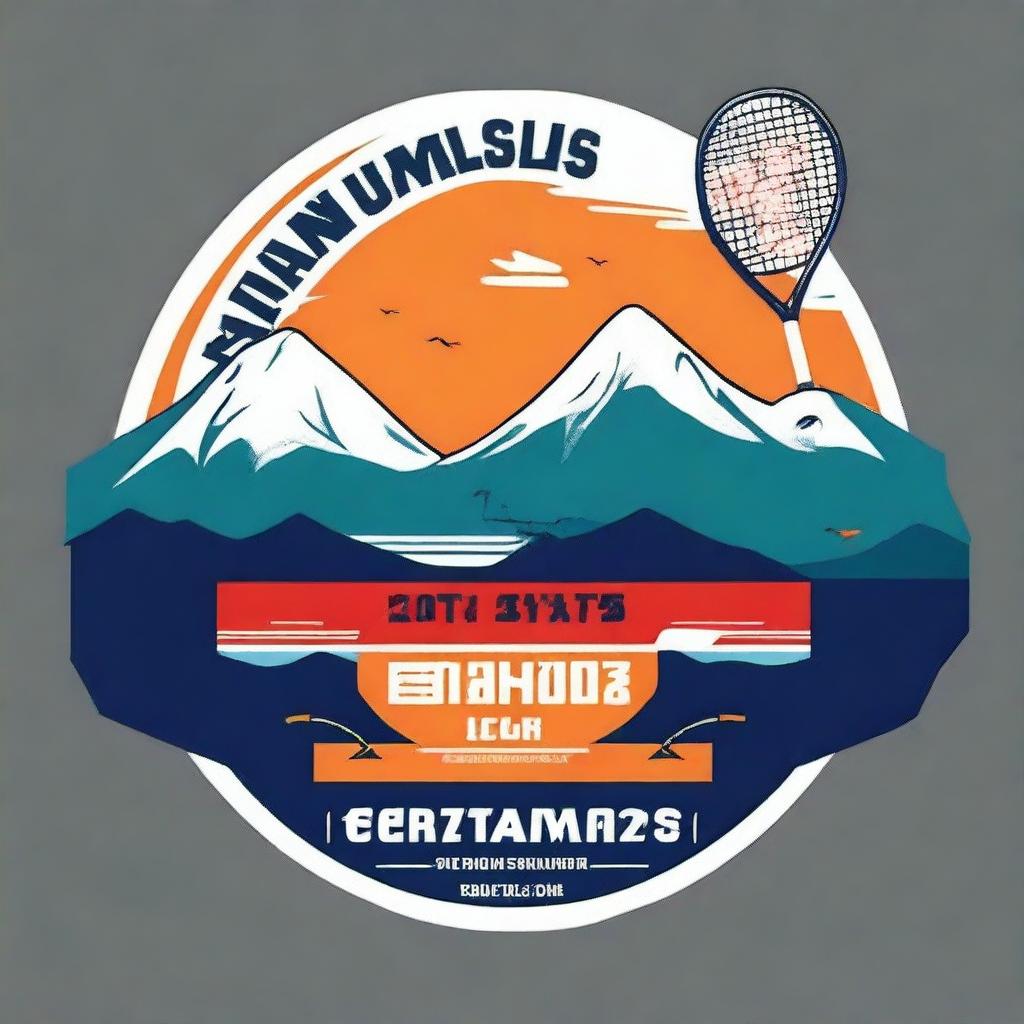 A T-shirt design for a Badminton training camp 2024 in Turkey