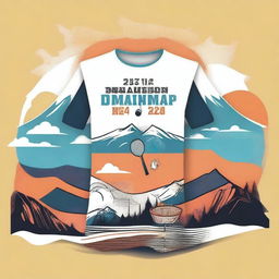 A T-shirt design for a Badminton training camp 2024 in Turkey