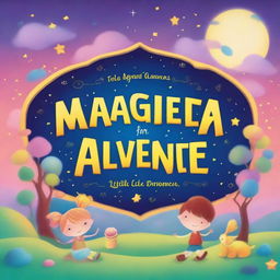 Create an ebook cover for a children's book titled 'Magical Adventures for Little Dreamers'