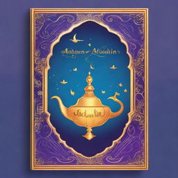 A book cover for a sheet music book themed around Aladdin