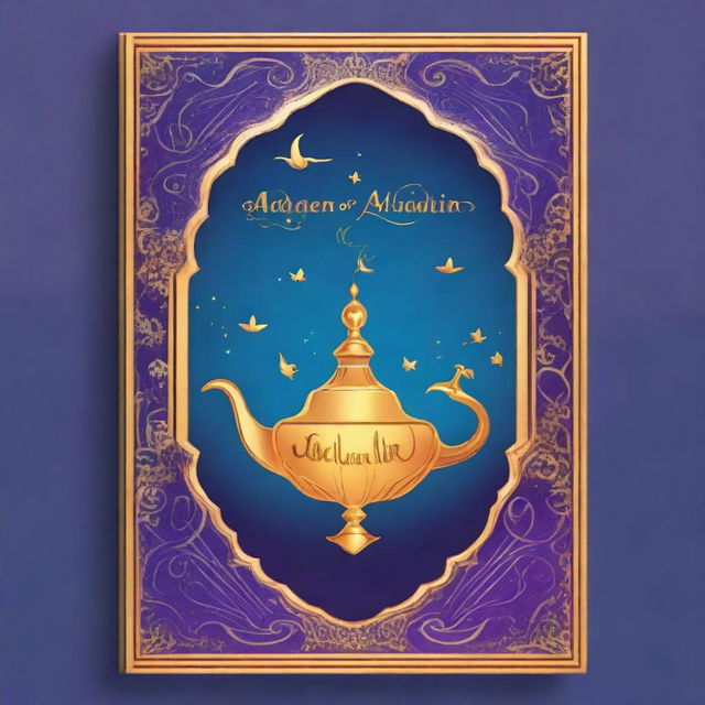 A book cover for a sheet music book themed around Aladdin