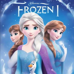 A book cover for a Frozen 2 themed book